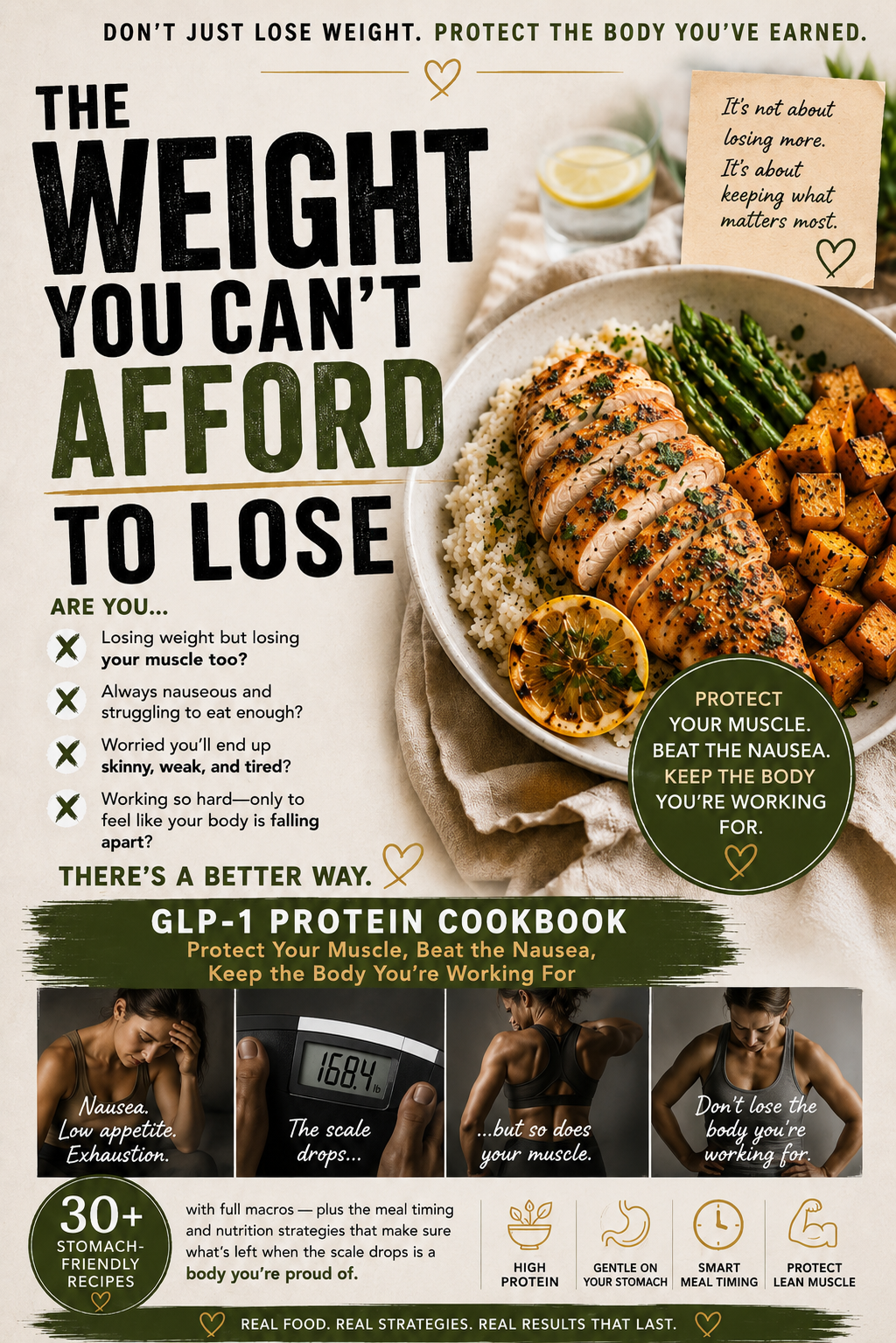 THE WEIGHT YOU CAN'T AFFORD TO LOSE — GLP-1 Protein Cookbook
